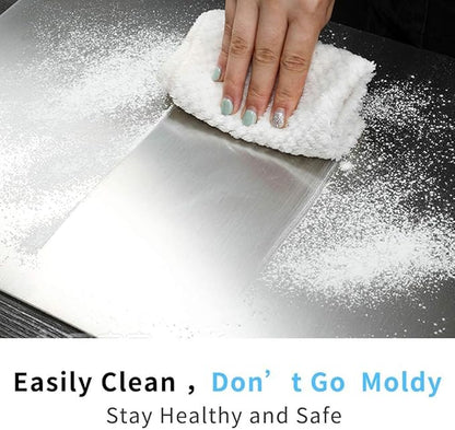 Stainless Steel Chopping Board, (Pack of 1) Sliver (37/31/1 -CM)