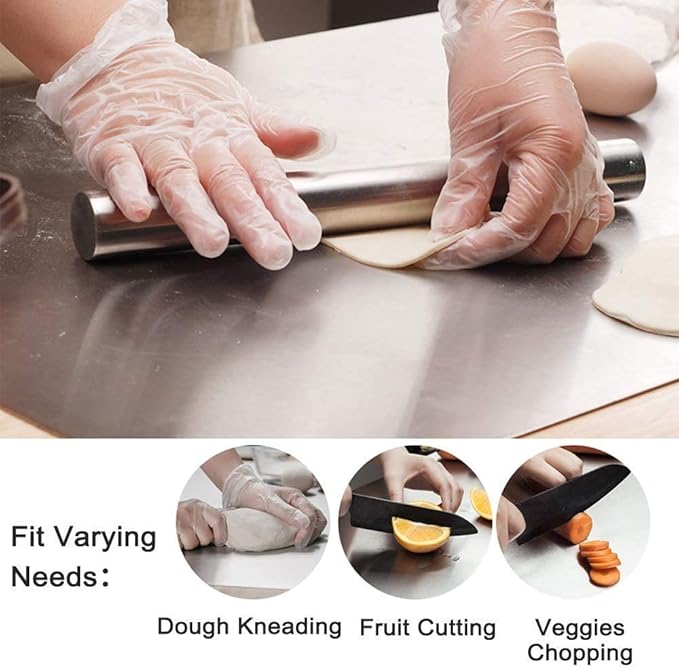 Stainless Steel Chopping Board, (Pack of 1) Sliver (37/31/1 -CM)