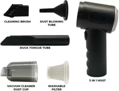 3 in 1 Vacuum Cleaner-Handheld Vacuum Car Cleaner Air Duster Wireless Rechargeable Home