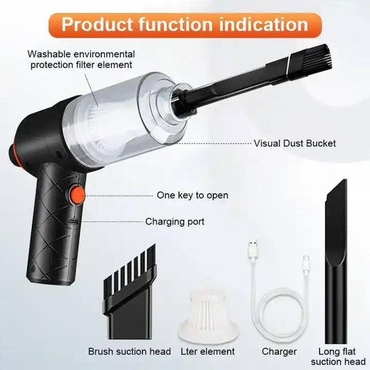 3 in 1 Vacuum Cleaner-Handheld Vacuum Car Cleaner Air Duster Wireless Rechargeable Home