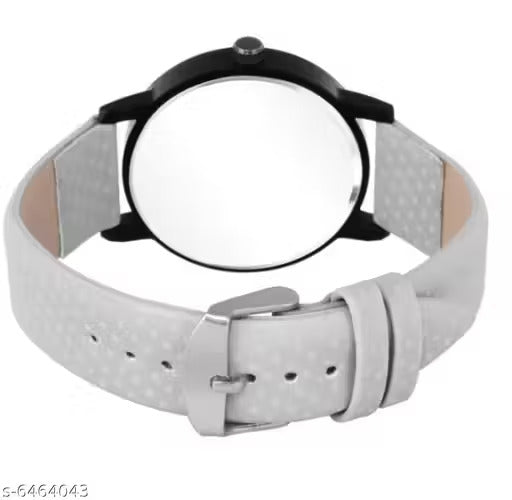 Stylish Leather Strap Analog Watch for Women | Elegant Round Dial Fashion Wrist Watch