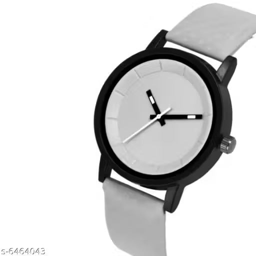 Stylish Leather Strap Analog Watch for Women | Elegant Round Dial Fashion Wrist Watch